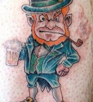фото тату лепрекон от 04.10.2017 №013 — tattoo leprechaun — tattoo-photo.ru