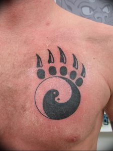 фото тату медвежья лапа от 30.09.2017 №051 - bear paw tattoo - tattoo-photo.ru