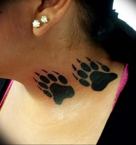 фото тату медвежья лапа от 30.09.2017 №122 - bear paw tattoo - tattoo-photo.ru