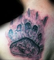 фото тату медвежья лапа от 30.09.2017 №127 — bear paw tattoo — tattoo-photo.ru