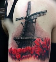 фото тату мельница от 30.10.2017 №007 — tattoo mill — tattoo-photo.ru