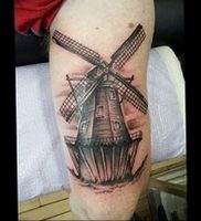 фото тату мельница от 30.10.2017 №012 — tattoo mill — tattoo-photo.ru