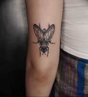 фото тату муха от 22.09.2017 №015 — Fly Tattoo — tattoo-photo.ru