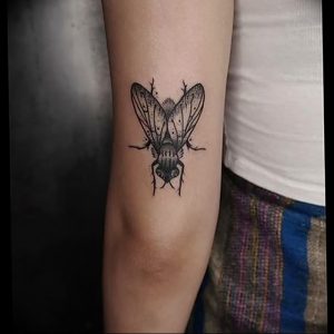 фото тату муха от 22.09.2017 №015 - Fly Tattoo - tattoo-photo.ru