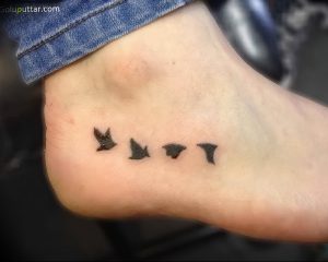 фото тату на щиколотке от 30.10.2017 №075 - ankle tattoo - tattoo-photo.ru