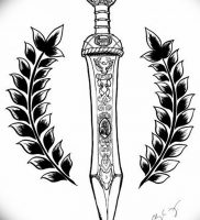 фото тату оружие от 05.09.2017 №092 — tattoo weapons — tattoo-photo.ru