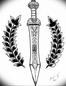 фото тату оружие от 05.09.2017 №092 - tattoo weapons - tattoo-photo.ru