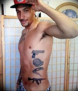 фото тату оружие от 05.09.2017 №108 - tattoo weapons - tattoo-photo.ru