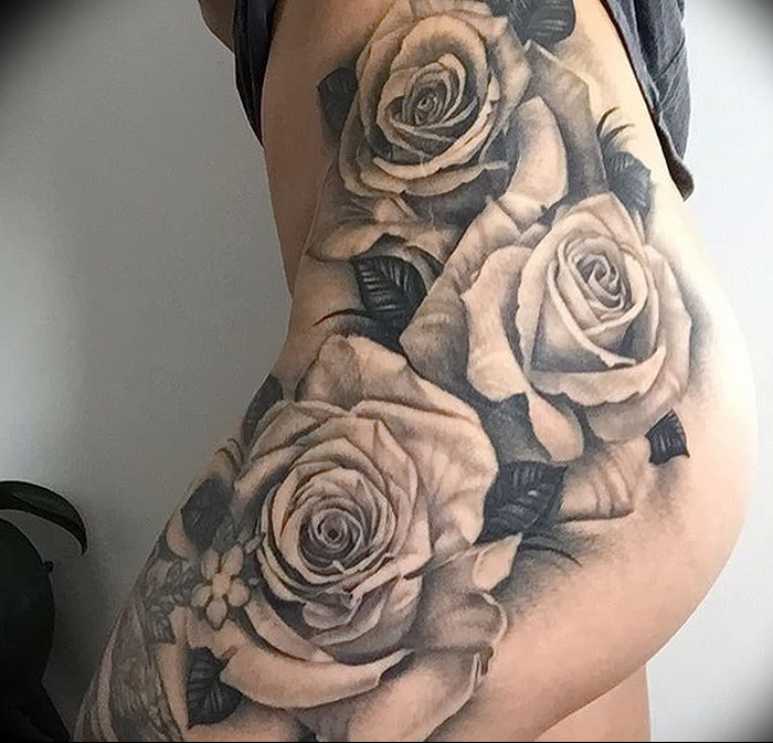 фото тату роза от 30.09.2017 №008 - rose tattoo - tattoo-photo.ru