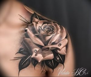 фото тату роза от 30.09.2017 №021 - rose tattoo - tattoo-photo.ru
