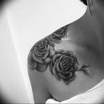 фото тату роза от 30.09.2017 №023 - rose tattoo - tattoo-photo.ru