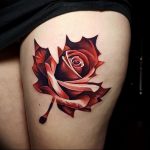 фото тату роза от 30.09.2017 №025 - rose tattoo - tattoo-photo.ru