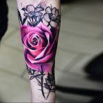 фото тату роза от 30.09.2017 №044 - rose tattoo - tattoo-photo.ru