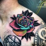фото тату роза от 30.09.2017 №045 - rose tattoo - tattoo-photo.ru