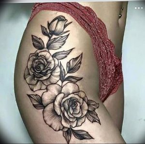 фото тату роза от 30.09.2017 №055 - rose tattoo - tattoo-photo.ru