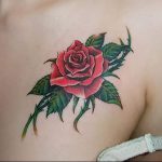 фото тату роза от 30.09.2017 №073 - rose tattoo - tattoo-photo.ru