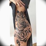 фото тату роза от 30.09.2017 №081 - rose tattoo - tattoo-photo.ru