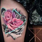 фото тату роза от 30.09.2017 №095 - rose tattoo - tattoo-photo.ru