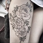 фото тату роза от 30.09.2017 №100 - rose tattoo - tattoo-photo.ru