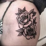 фото тату роза от 30.09.2017 №105 - rose tattoo - tattoo-photo.ru