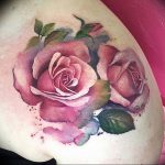 фото тату роза от 30.09.2017 №110 - rose tattoo - tattoo-photo.ru