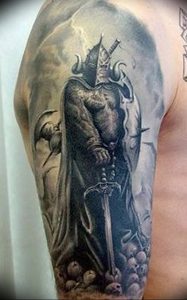 фото тату рыцарь от 27.09.2017 №004 - tattoo knight - tatufoto.com