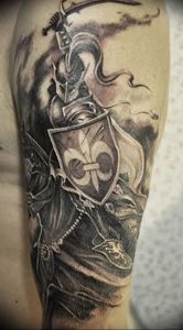 фото тату рыцарь от 27.09.2017 №012 - tattoo knight - tatufoto.com