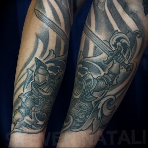 фото тату рыцарь от 27.09.2017 №104 - tattoo knight - tatufoto.com