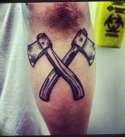 фото тату топор от 26.09.2017 №011 — tattoo ax — tattoo-photo.ru