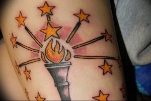 фото тату факел от 08.09.2017 №110 - tattoo torch - tattoo-photo.ru
