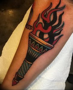 фото тату факел от 08.09.2017 №114 - tattoo torch - tattoo-photo.ru