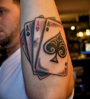 фото тату 4 туза от 30.09.2017 №004 — tattoo 4 aces — tattoo-photo.ru