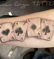 фото тату 4 туза от 30.09.2017 №019 — tattoo 4 aces — tattoo-photo.ru