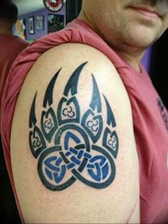 фото тату медвежья лапа от 30.09.2017 №042 bear paw tattoo tattoo