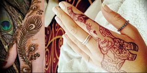 фото Рисунки мехенди на руке от 02.10.2017 №081 - mehendi on hand - tattoo-photo.ru