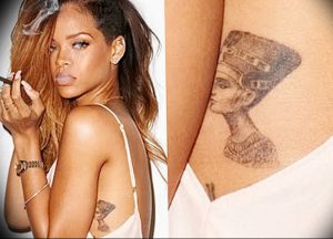фото Тату Рианны от 30.09.2017 №007 - Rihanna Tattoo - tattoo-photo.ru