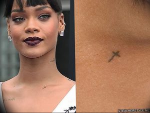 фото Тату Рианны от 30.09.2017 №025 - Rihanna Tattoo - tattoo-photo.ru