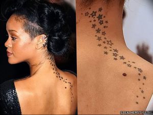фото Тату Рианны от 30.09.2017 №034 - Rihanna Tattoo - tattoo-photo.ru
