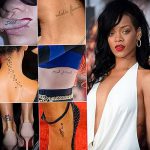 фото Тату Рианны от 30.09.2017 №046 - Rihanna Tattoo - tattoo-photo.ru
