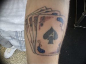 фото тату 4 туза от 30.09.2017 №001 - tattoo 4 aces - tattoo-photo.ru