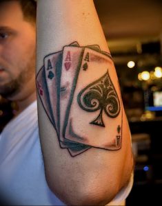 фото тату 4 туза от 30.09.2017 №004 - tattoo 4 aces - tattoo-photo.ru
