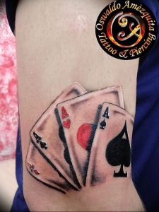 фото тату 4 туза от 30.09.2017 №009 - tattoo 4 aces - tattoo-photo.ru