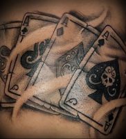фото тату 4 туза от 30.09.2017 №014 — tattoo 4 aces — tattoo-photo.ru