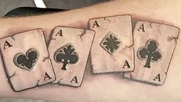 фото тату 4 туза от 30.09.2017 №019 - tattoo 4 aces - tattoo-photo.ru