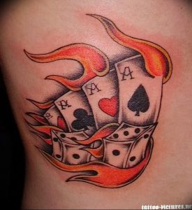 фото тату 4 туза от 30.09.2017 №027 - tattoo 4 aces - tattoo-photo.ru