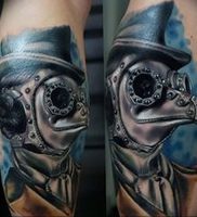 фото тату Чумной Доктор от 04.10.2017 №012 — tattoo Plague Doctor — tattoo-photo.ru