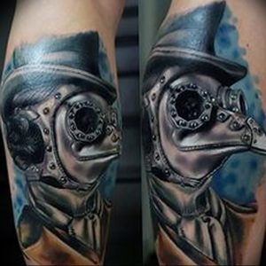 фото тату Чумной Доктор от 04.10.2017 №012 - tattoo Plague Doctor - tattoo-photo.ru