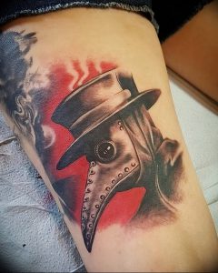 фото тату Чумной Доктор от 04.10.2017 №045 - tattoo Plague Doctor - tattoo-photo.ru