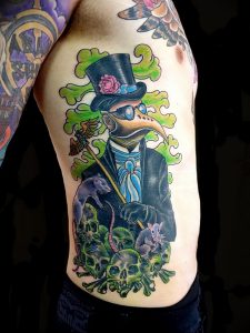 фото тату Чумной Доктор от 04.10.2017 №055 - tattoo Plague Doctor - tattoo-photo.ru