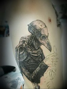 фото тату Чумной Доктор от 04.10.2017 №067 - tattoo Plague Doctor - tattoo-photo.ru